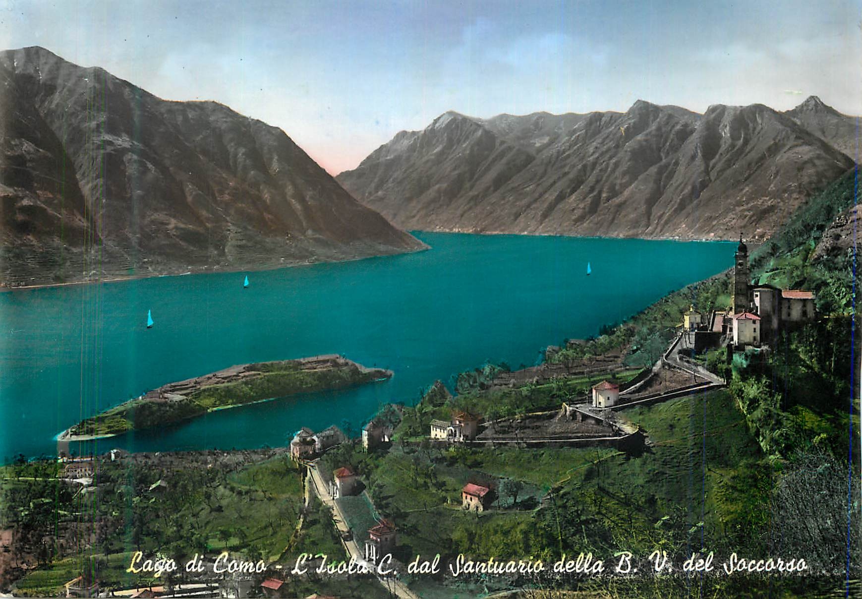 CPM Lago Di Como l'Isola C Dal Santuario Della B V Del Soccordo