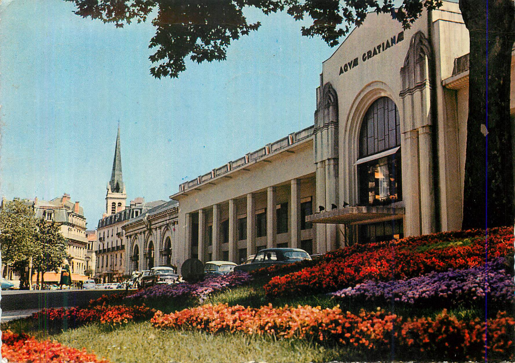CPM Aix les Bains l'Etablissement Thermal et Parterres Fleuris