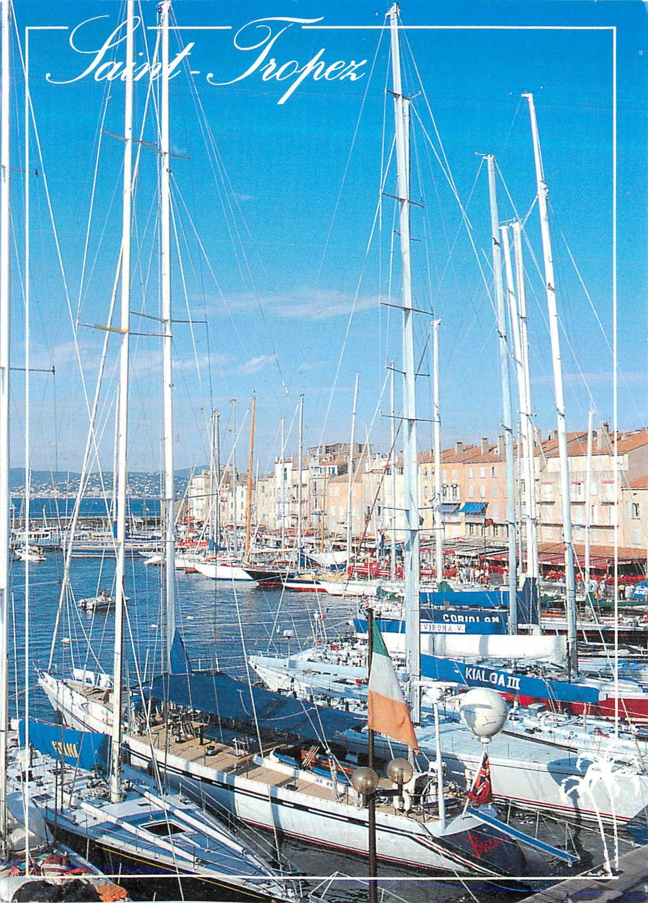 Saint-Tropez — Port avec voiliers — Photo : BIANQUIS
