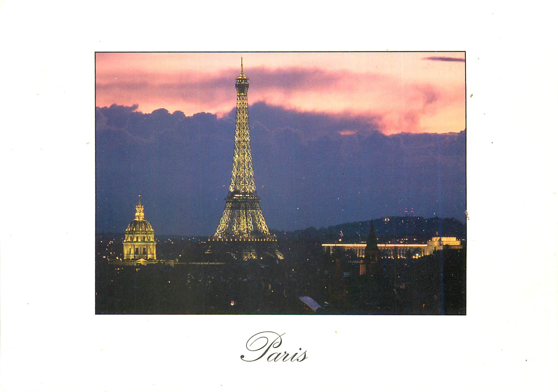 Paris — Tour Eiffel au crépuscule — Editions 'GUY' - 111128 - Recto
