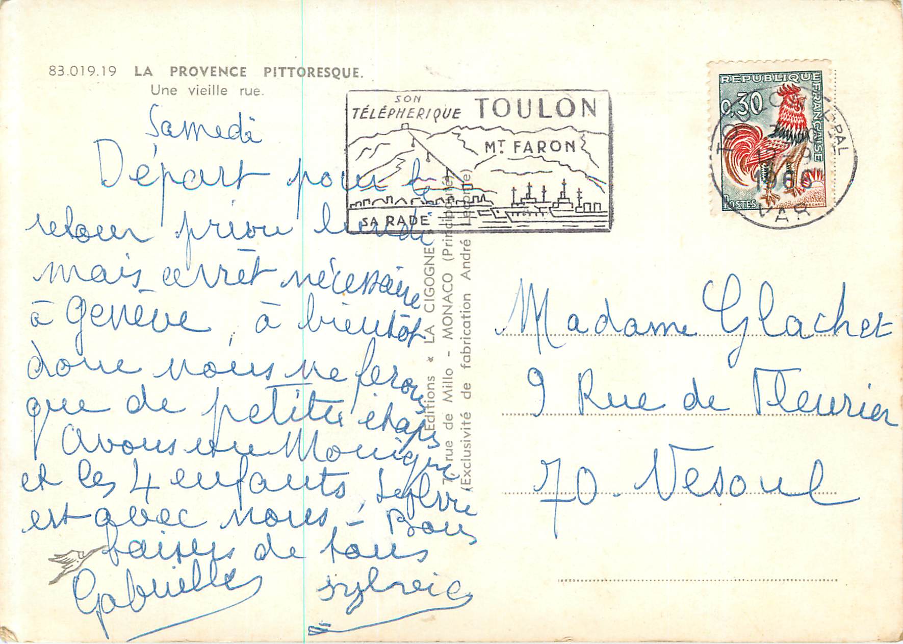 CPM La Provence Pittoresque Une Vieille Rue — Verso