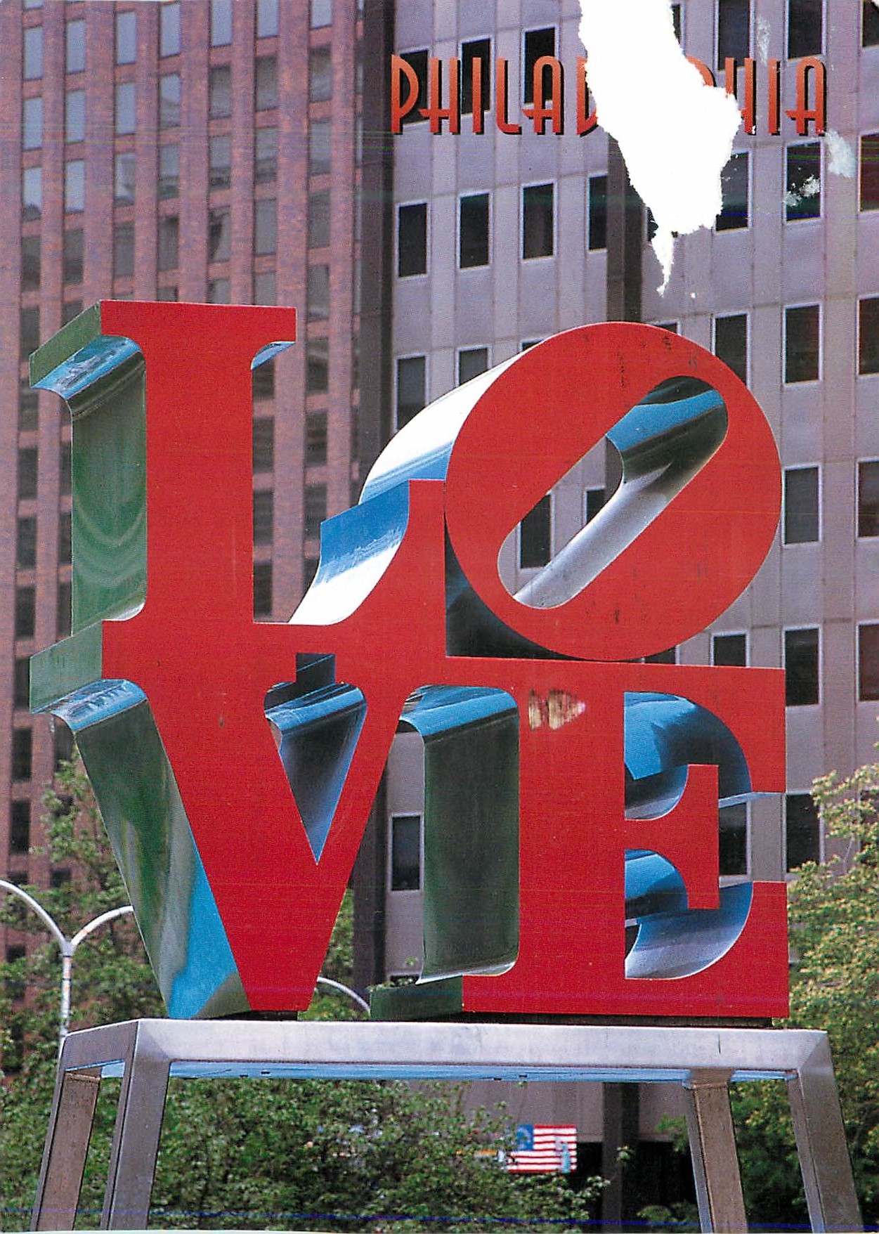 CPM Philadelphia Love sculpture