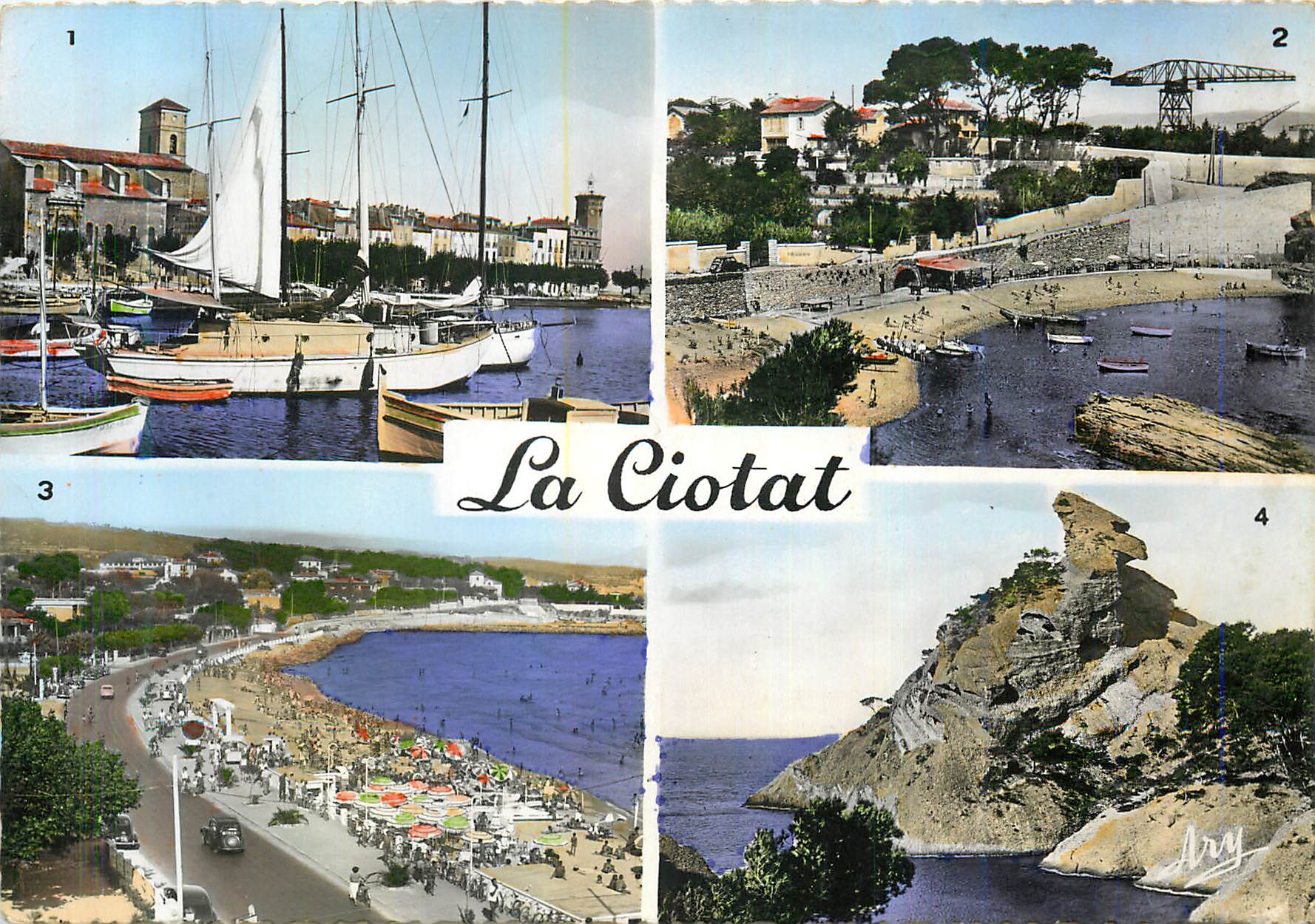 CPM La Ciotat Le Port Le Mugel La Plage Rocher du Capucin