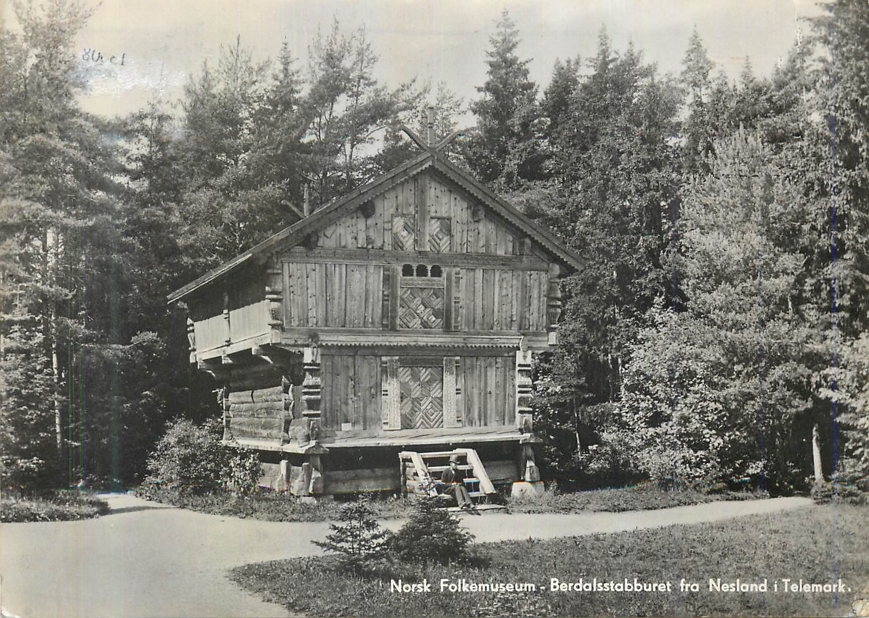 Berdalsstabburet — maison folklorique du Norsk Folkemuseum — Nesland, Telemark