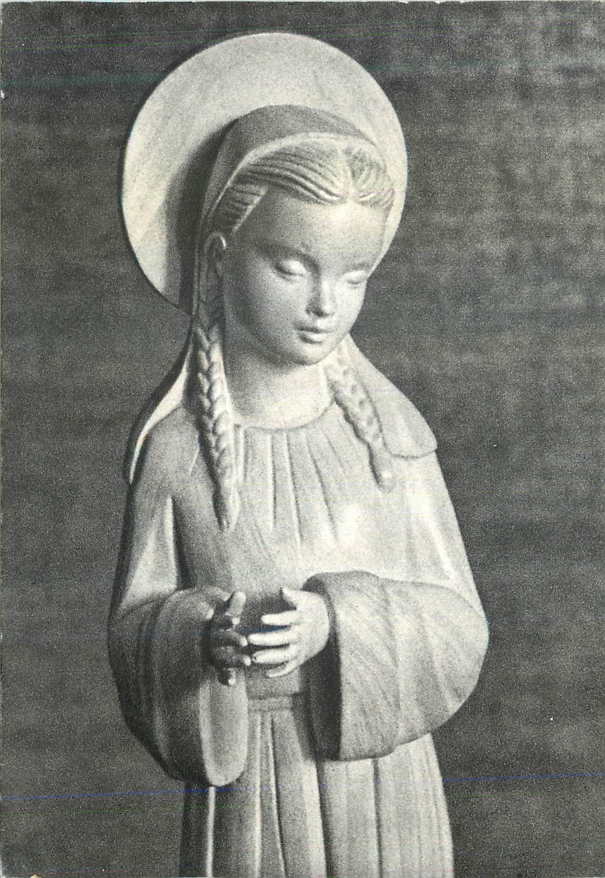 CPM Chapelle de la Medaille Miraculeuse une Petite Fille cette Reine des Anges Georges Bernanos
