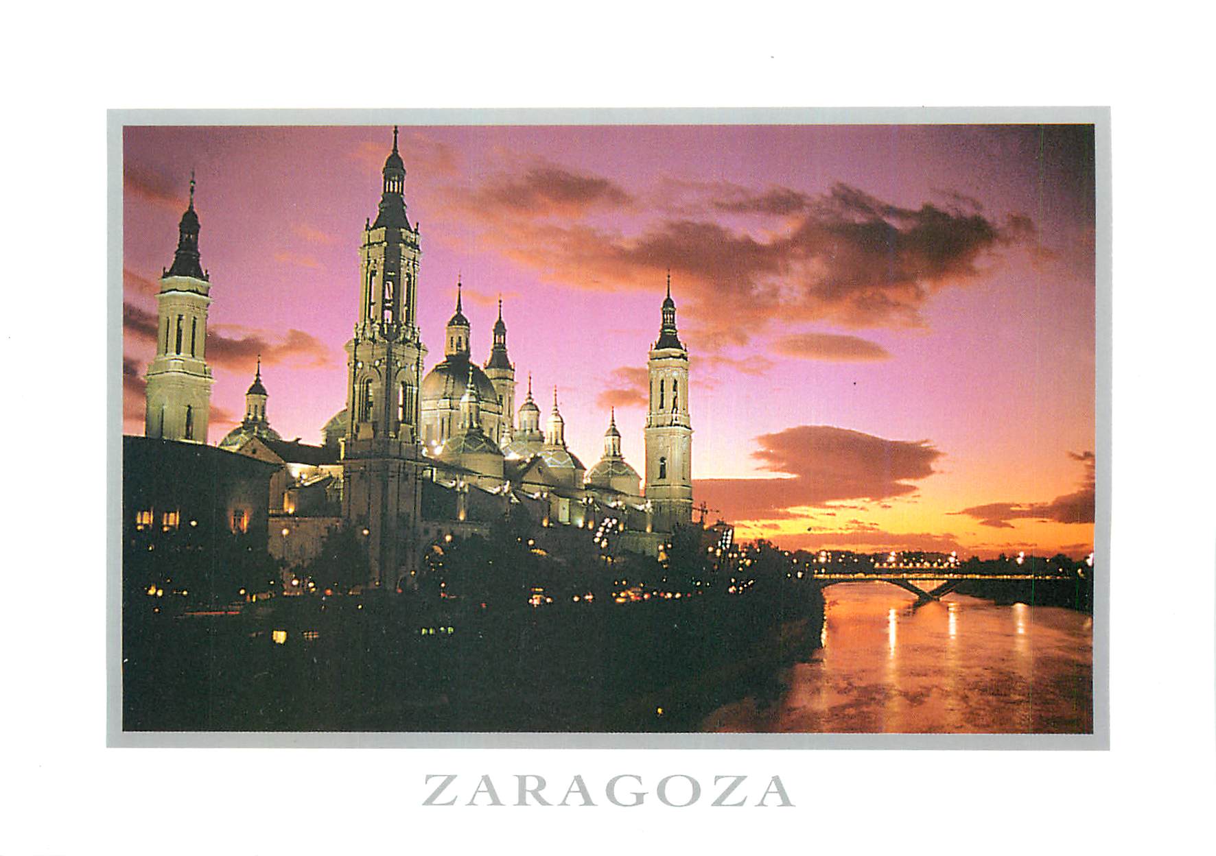 CPM Zaragoza Basilica Del Pilar Y Rio Ebro