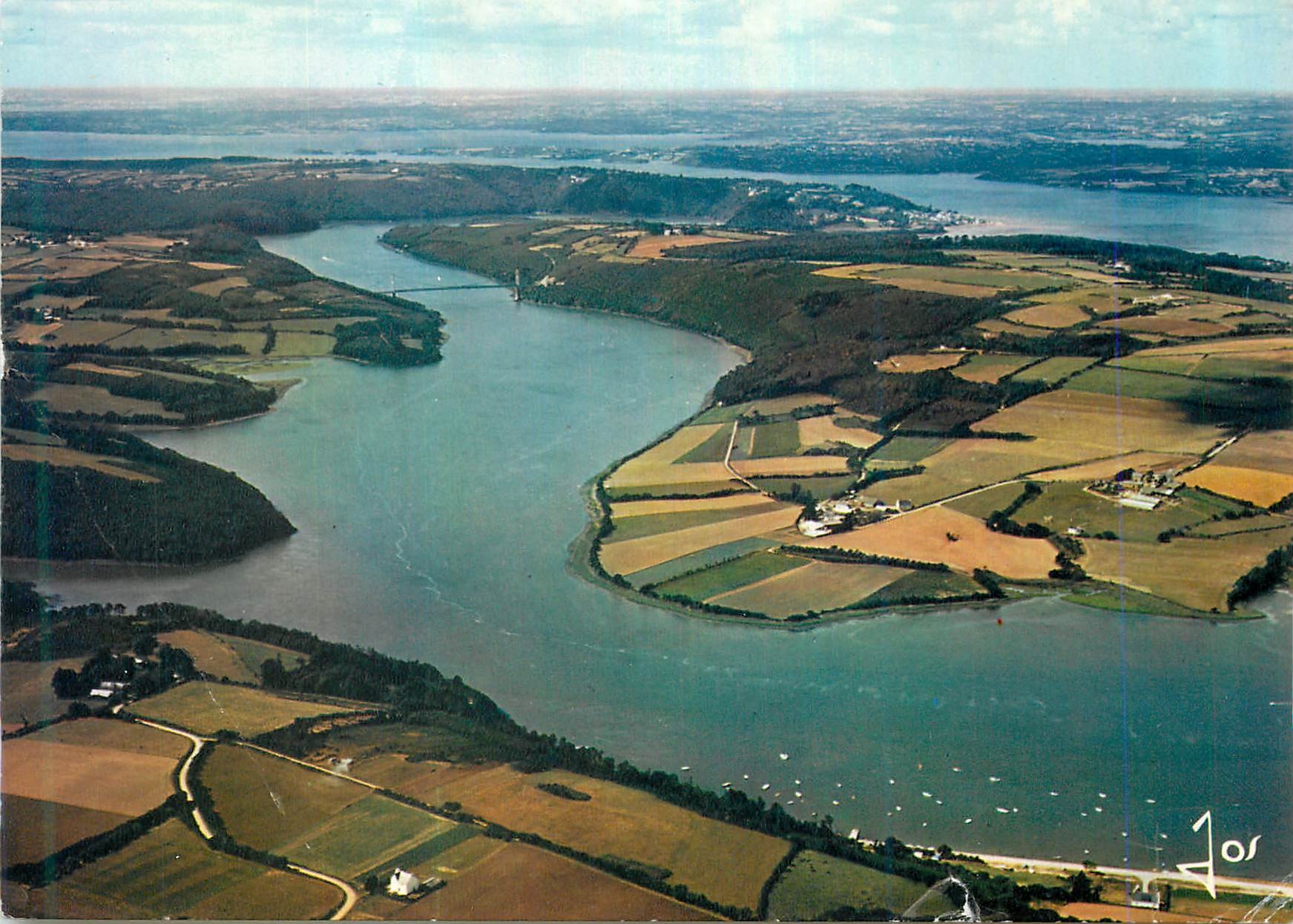 CPM L'Aulne entre Tregarvan et Lande Vennec la Bretagne en Couleurs