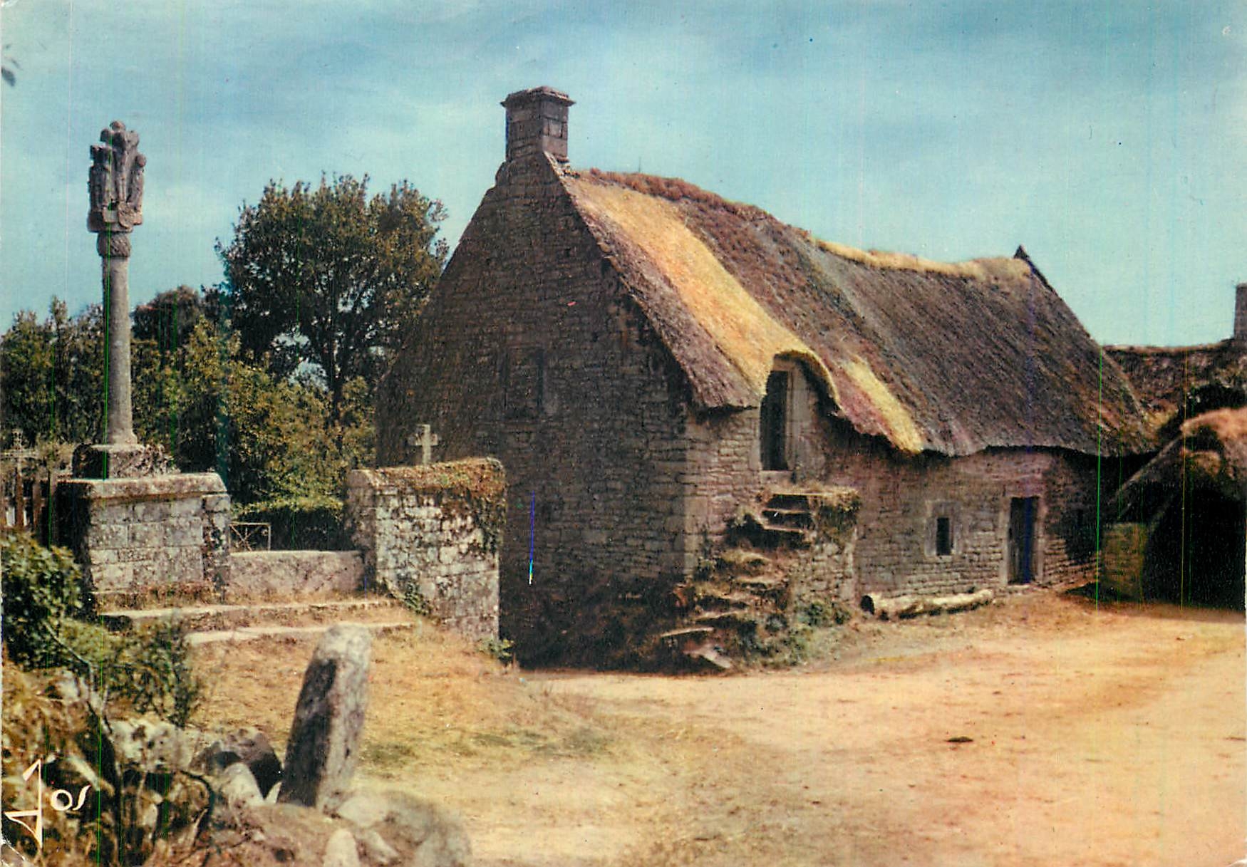 CPA Petite Chaumiere de la Bretagne Interieure (Pres de Vannes) la Bretagne en Couleurs
