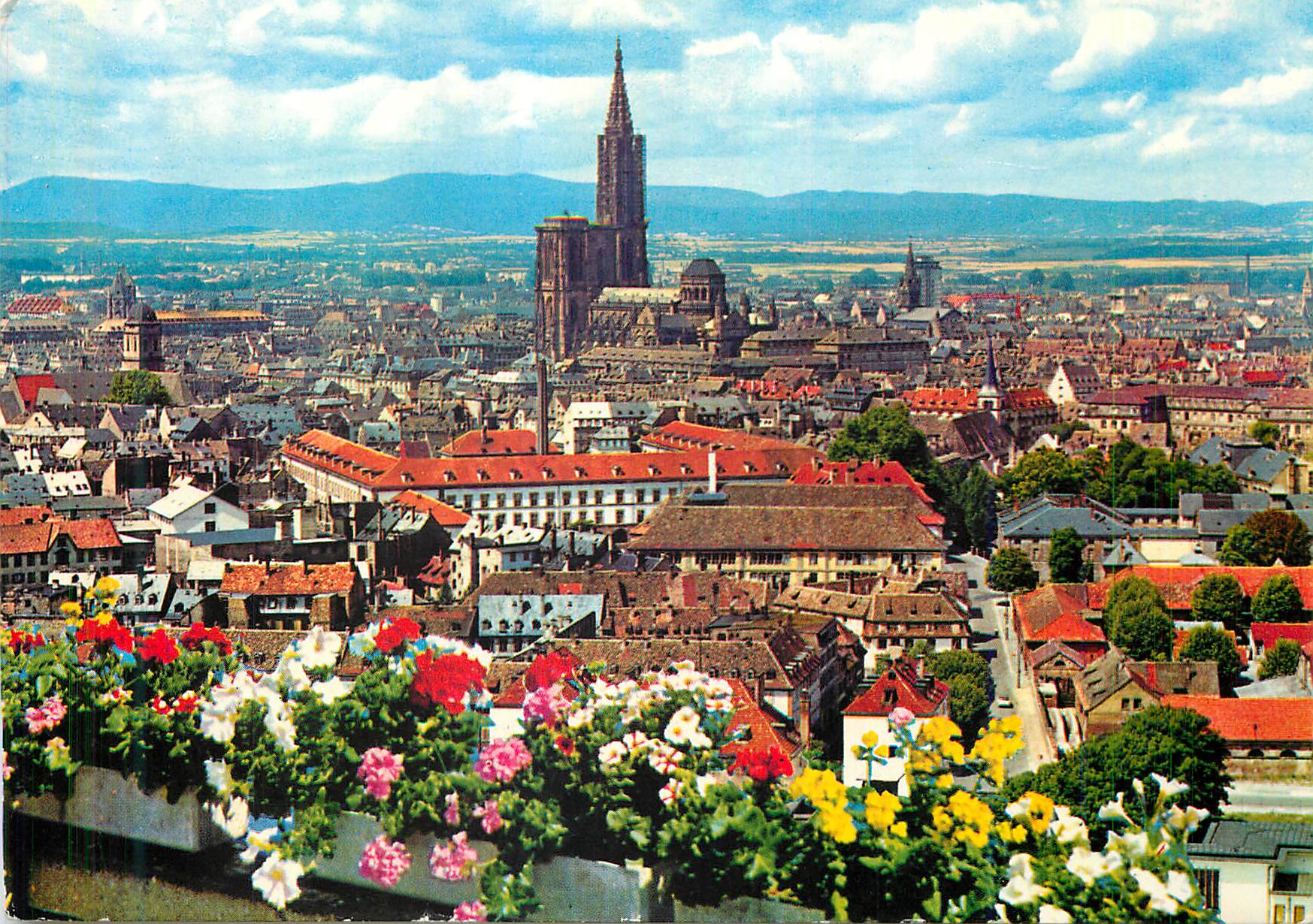 CPA Strasbourg (Alsace) la Ville que Domine la Cathedrale (XIIIe s)