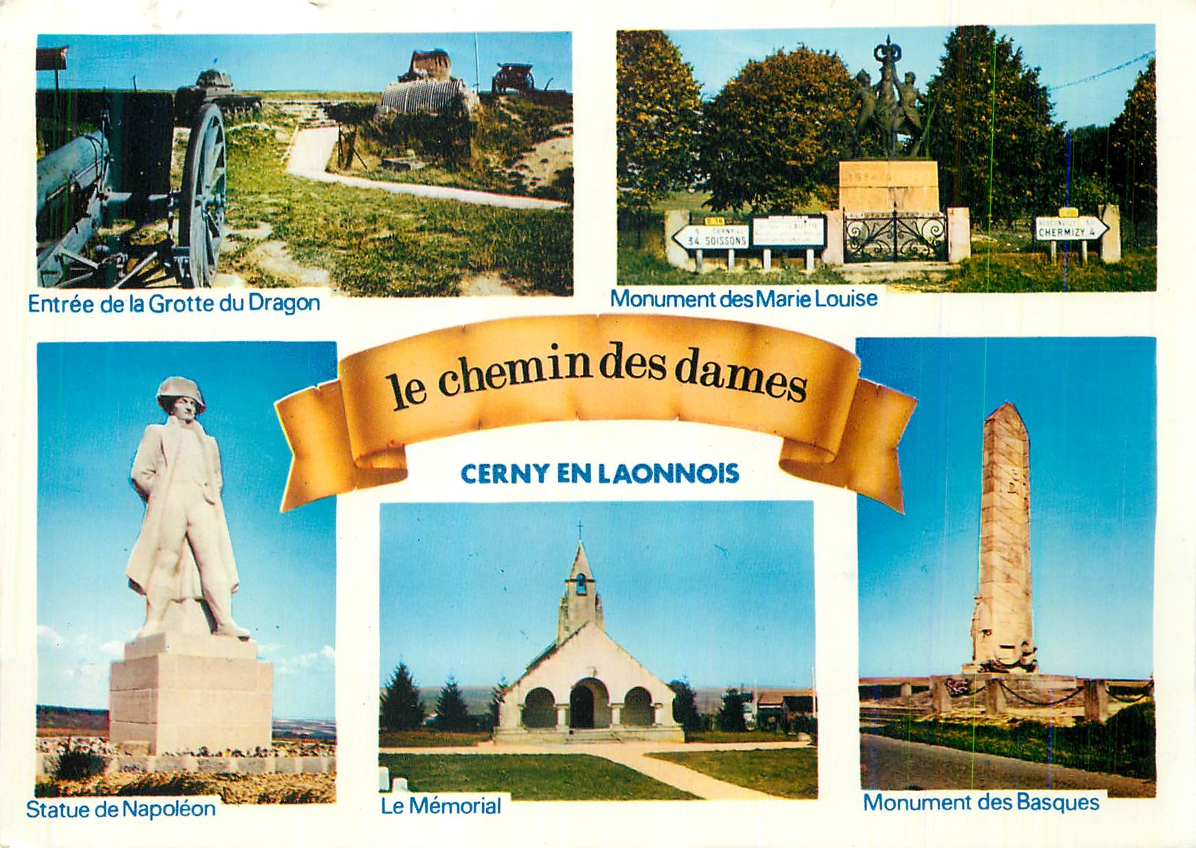 Le chemin des dames — Cerny en Laonnois — Imprimerie Combier