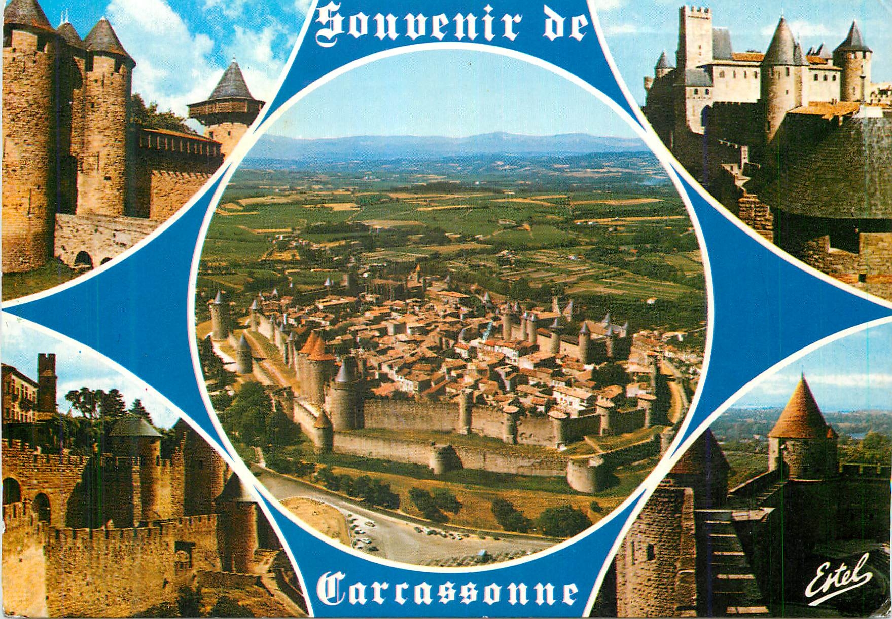 CPM Cite de Carcassonne (Aude) l'Entree du Chateau Comtal