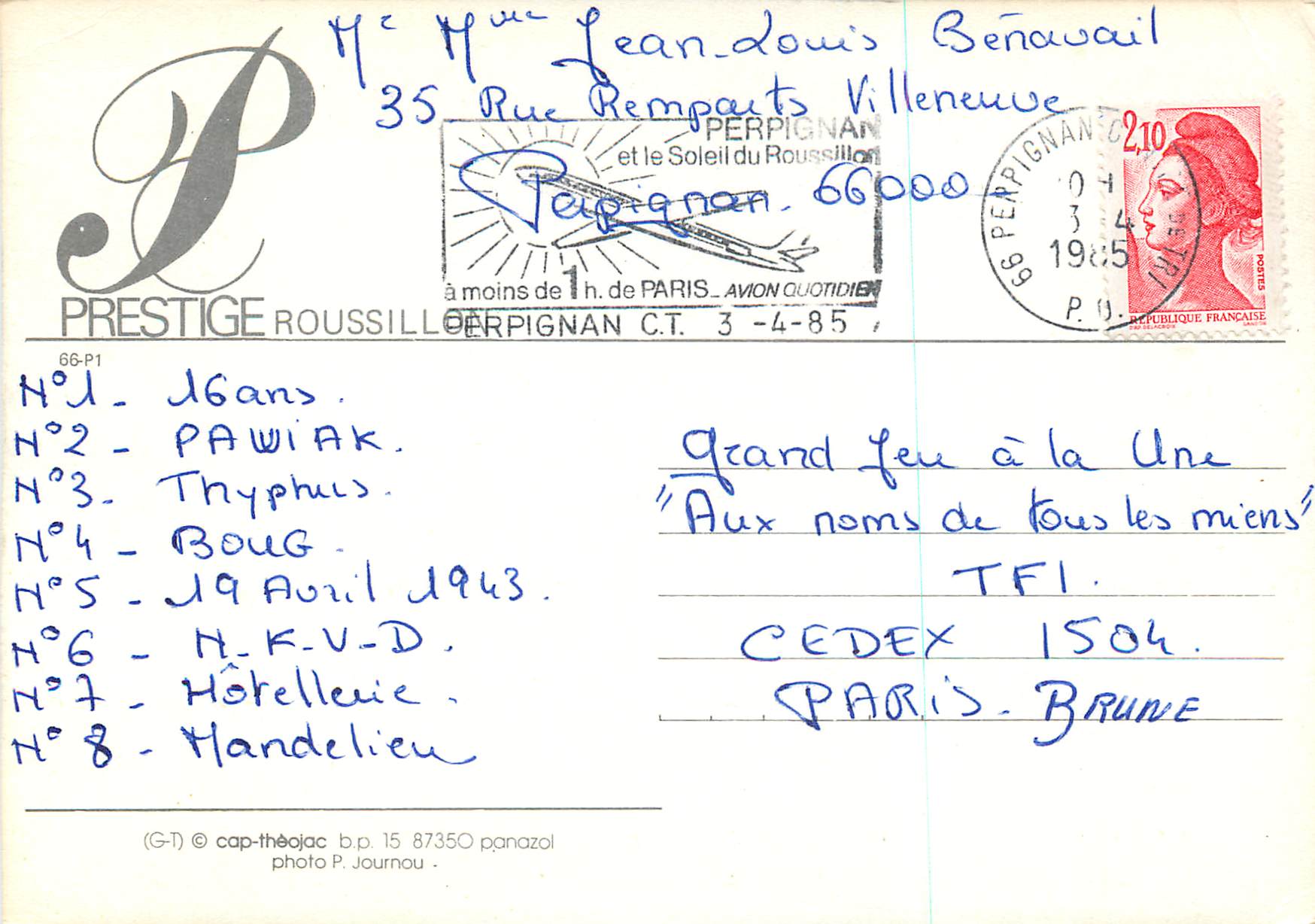 CPM Roussillon Prestige — Back