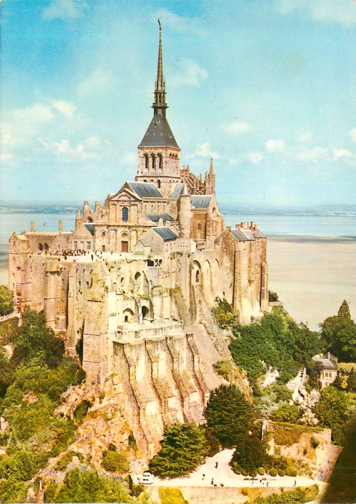 Mont-Saint-Michel — Vue aérienne de l'abbaye — Ets R.B. n° 8 B