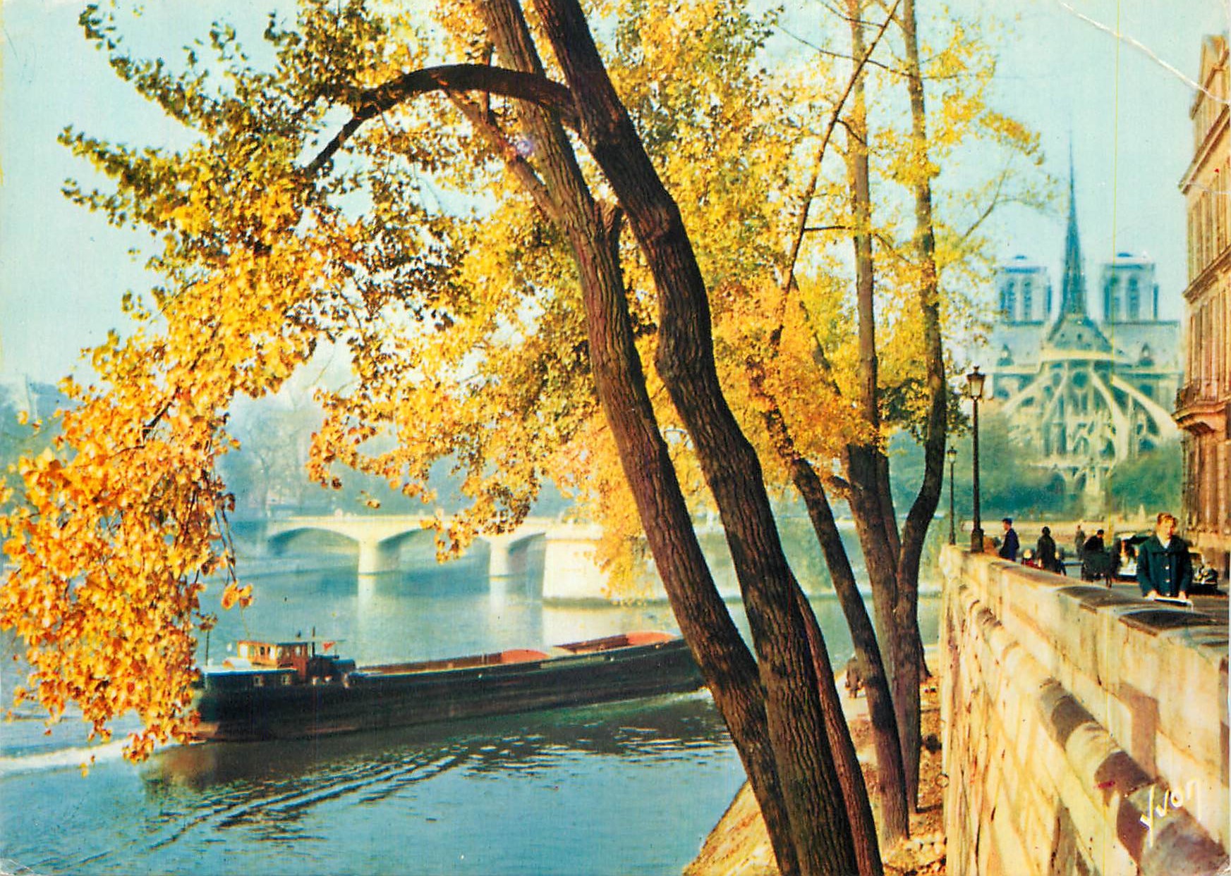 CPM Paris Couleurs et Lumiere de France Notre Dame Vue de l'Ile Saint Louis