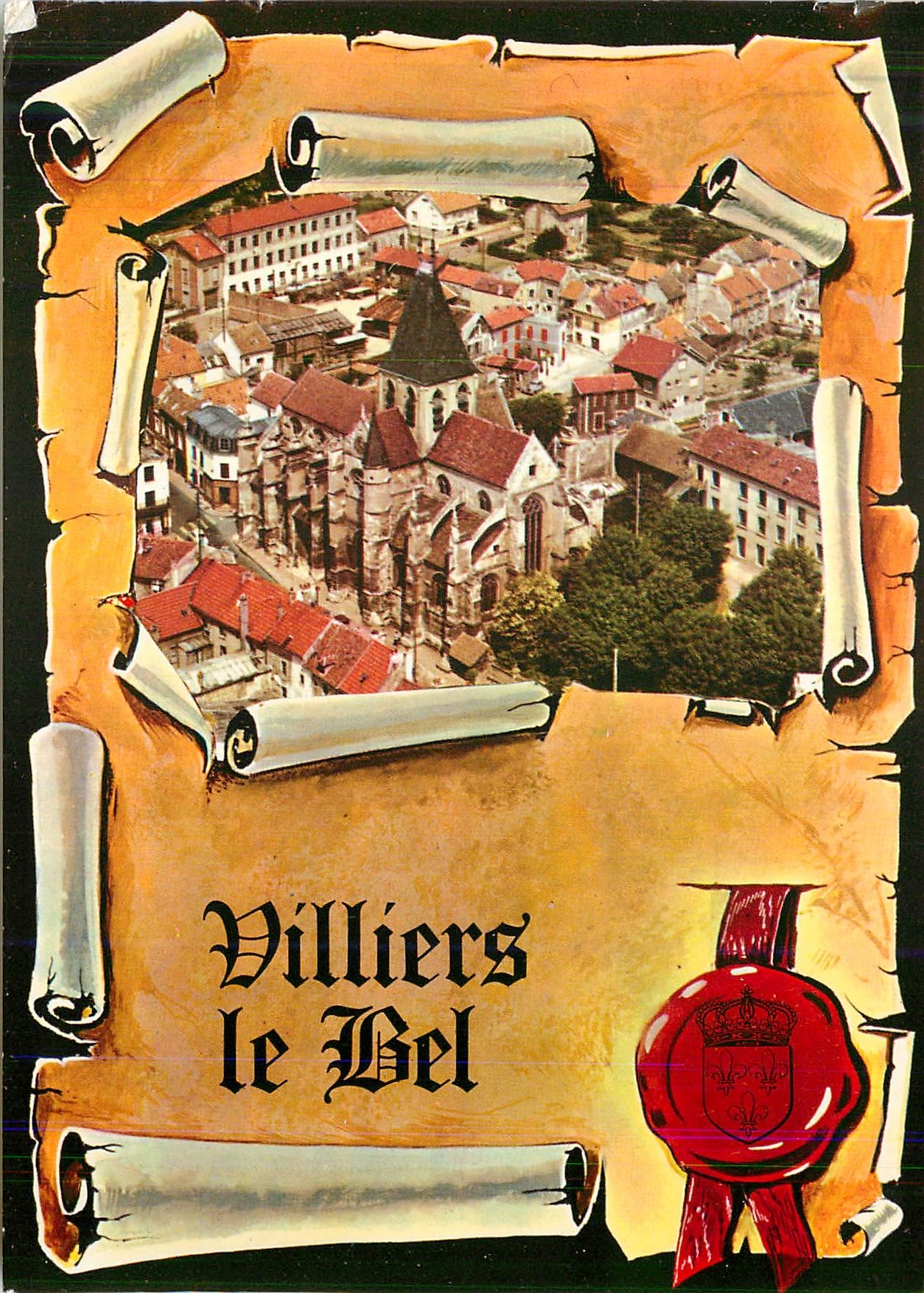 CPM Villiers le Bel (Val d'Oise) Vue Generale Aerienne L'Eglise