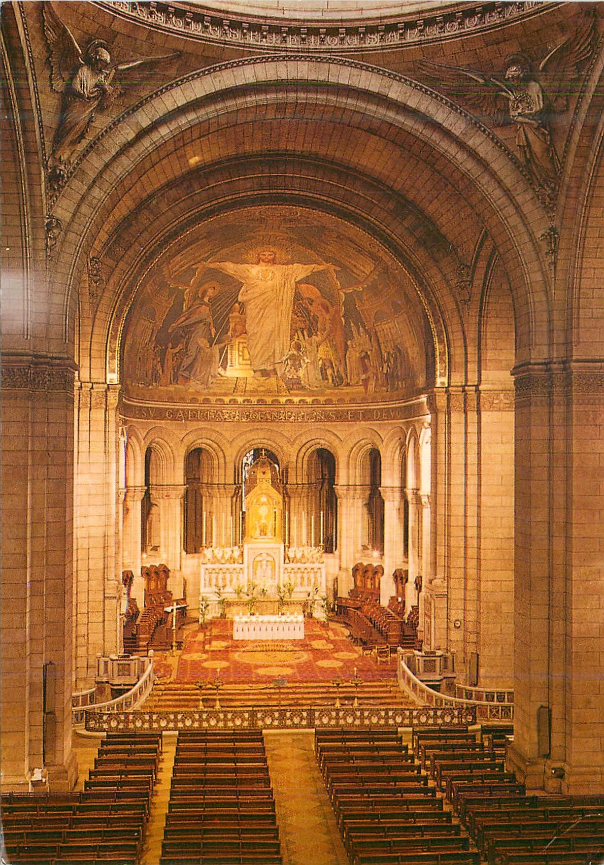 La Basilique du Sacré-Cœur de Montmartre — vue intérieure — Éditions LYNAA-PARIS n° 1405