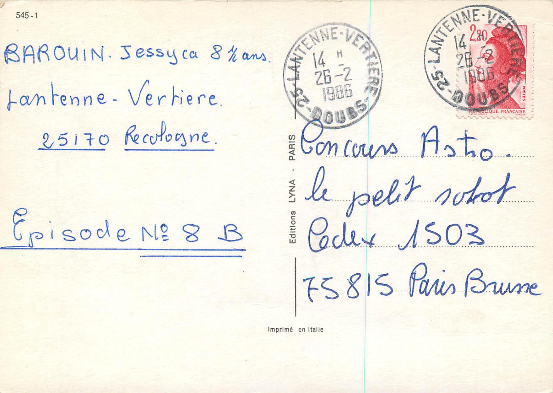 CPM Souris — Rückseite
