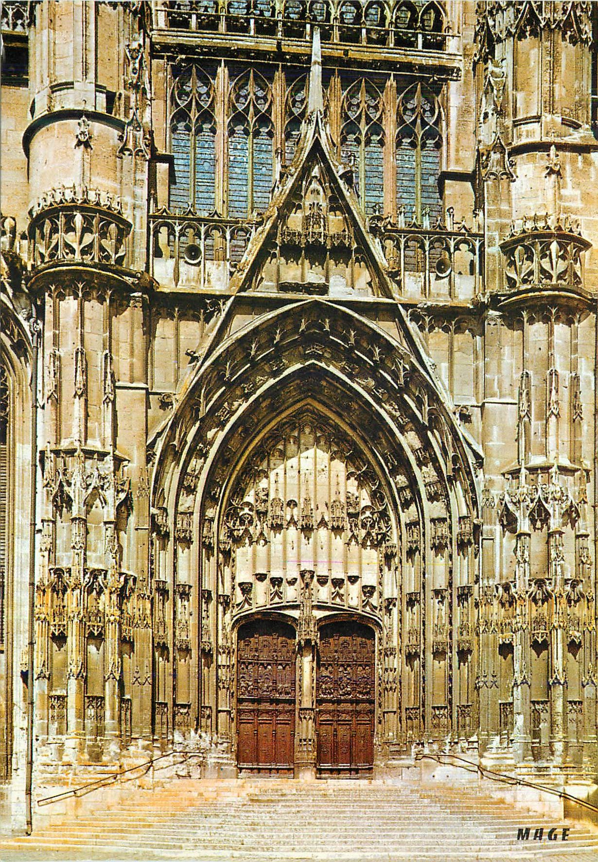 CPM Beauvais (Oise) Portail sud de la Cathedrale St Pierre