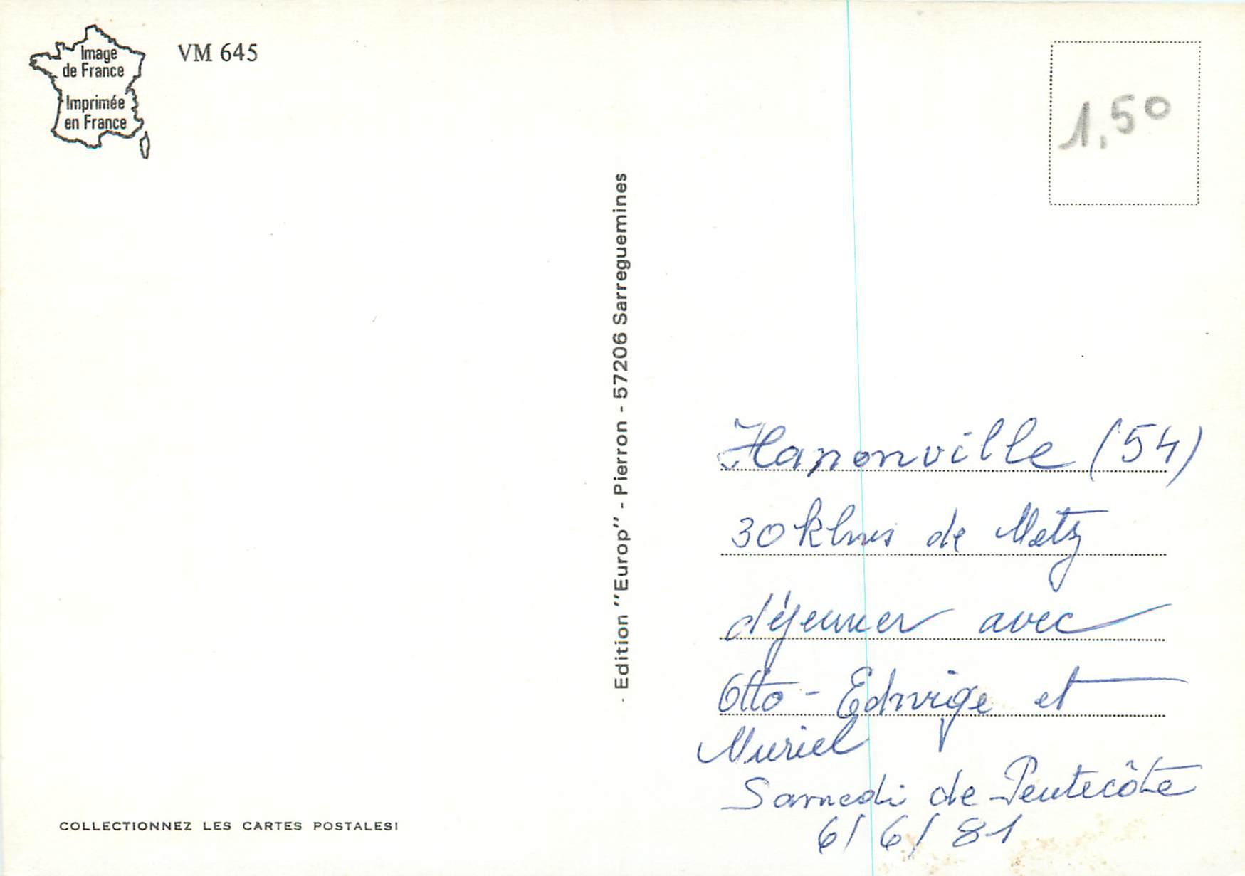CPM Moselle Metz Yutz Guenange Hagondange Thionville Jouy aux Arches Gorze Faulquemont Talange — Back