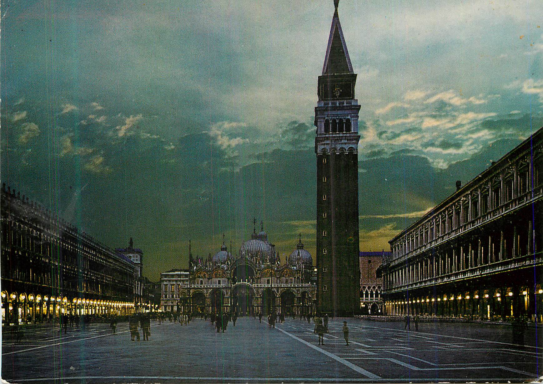 CPM Venezia Place S Marc au Coucher du Soleil