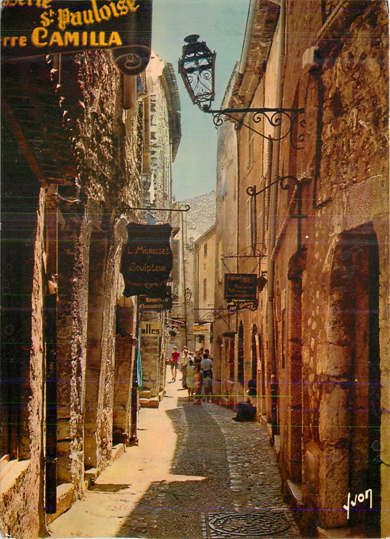 CPM Saint Paul (Alpes Maritimes) Couleurs et Lumiere de France Ruelle Principale et ses Ateliers d'Artisans