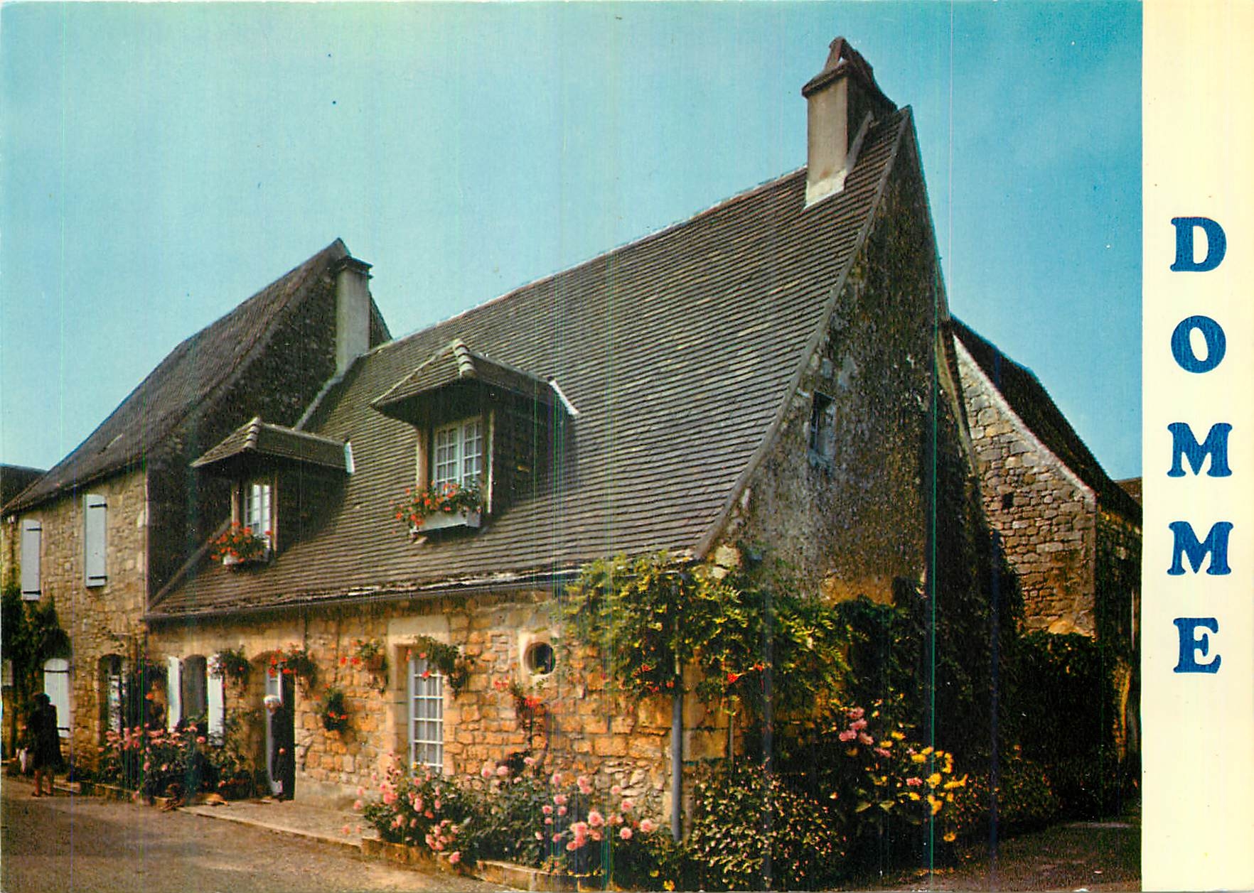 CPM Domme (Dordogne) Ancienne Bastide Francaise Fondee en 1281 Vieille Maison Perigourdine