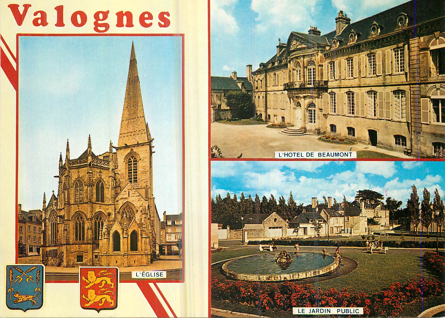 Valognes — L'Église, l'Hôtel de Beaumont, le Jardin Public — Artaud Frères, n°103