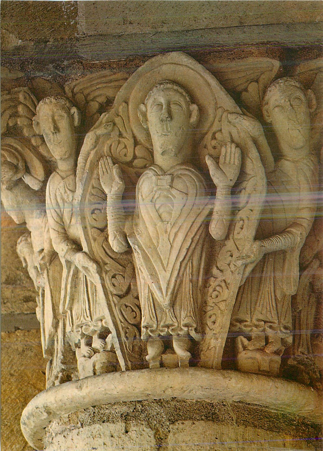 Basilique de Saint-Benoît-sur-Loire — Chapiteau de la Tour-Porche : Saint-Martin — Éditions GAUD-LE-PETIT