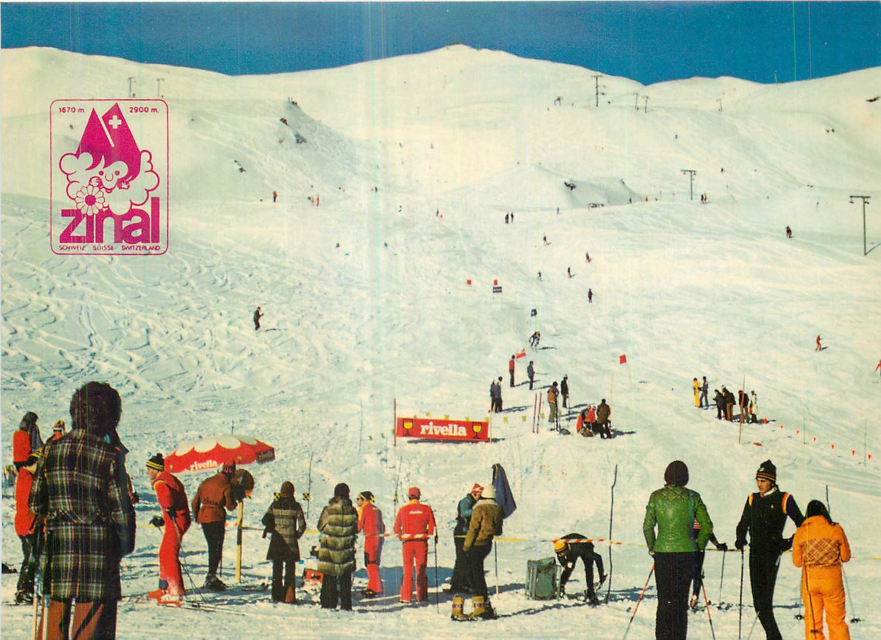 CPM Champ de Ski Sorebois Zinal (Valais Suisse) Alt 1900 2990m