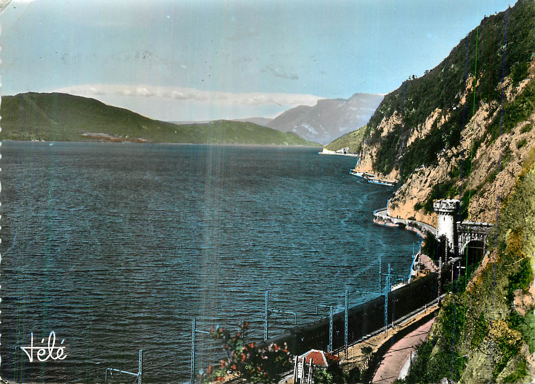 CPM Lac du Bourget Route d'Aix a Chindrieux les Tunnels