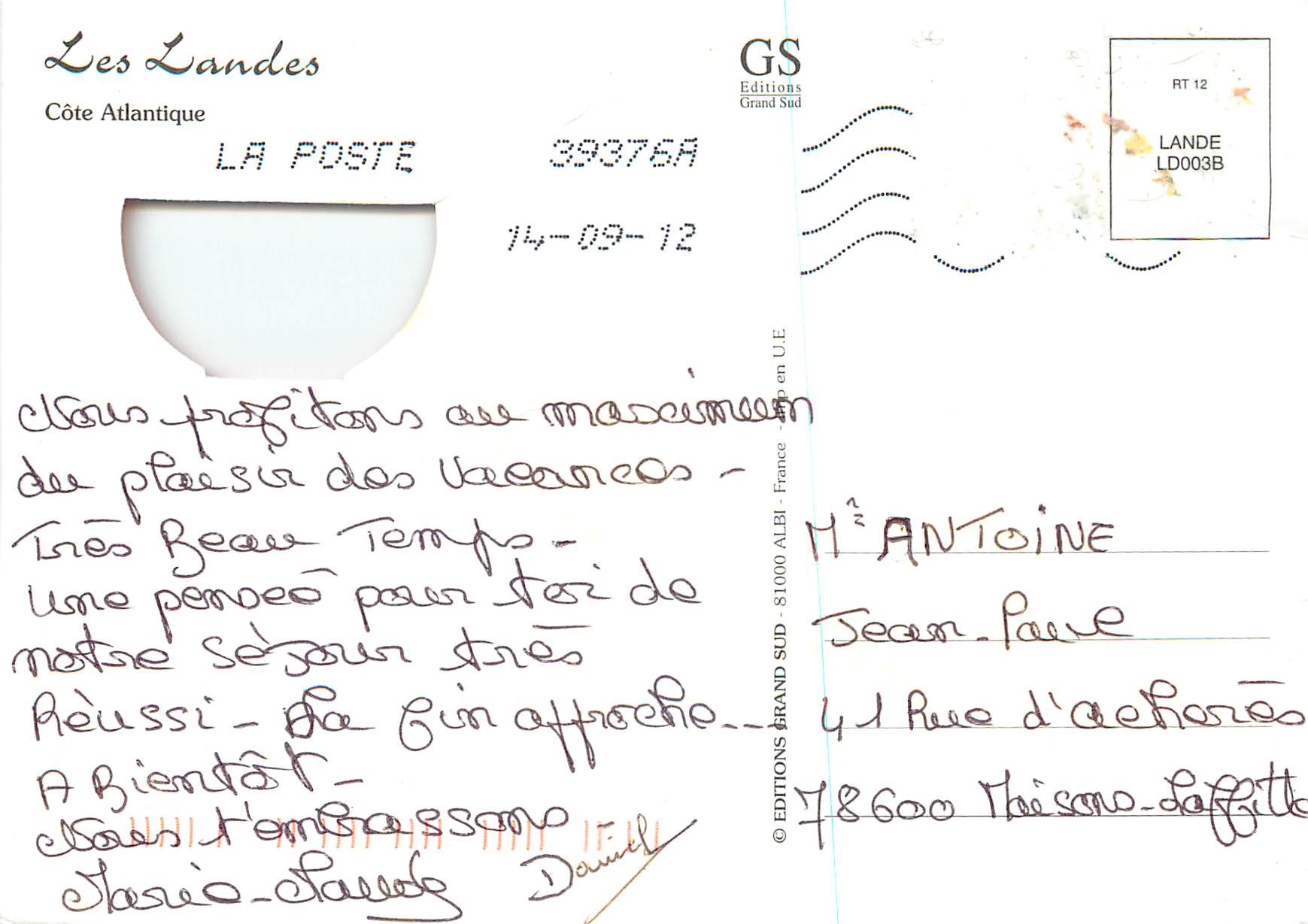 Les Landes — Un grand bol d'air — Éditions Grand Sud — Verso