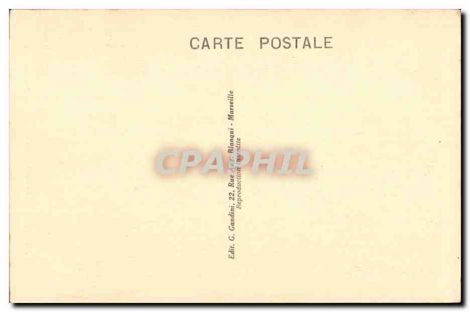 Marseille - Les Ascenseurs - Notre Dame de la Garde CPA  — Rückseite