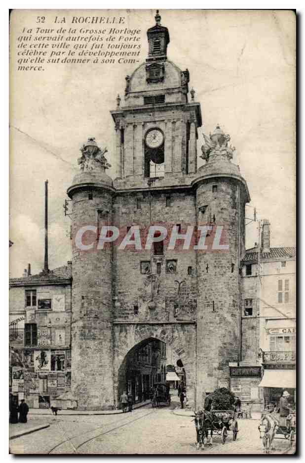 La Rochelle - La Tour de la Grosse Horloge CPA 