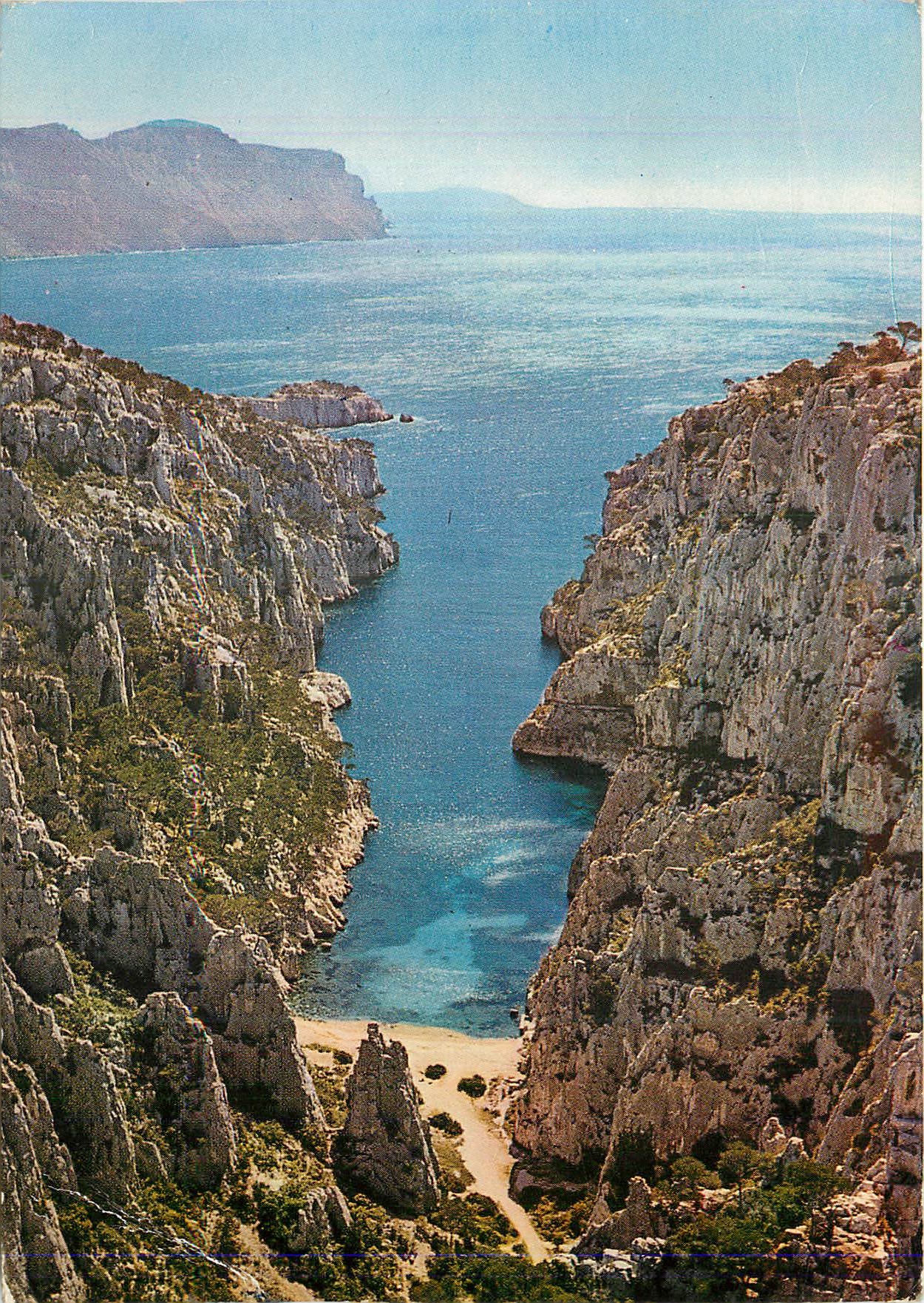 CPM Une Rose a la Boutonniere de la Provence Cassis sur Mer (B du R) Calanque d'En vau