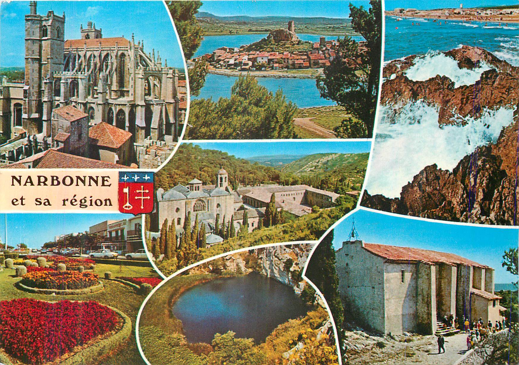 CPM Narbonne et sa region la Cathedrale St Just Gruissan St Pierre sur mer Abbaye de Fontfroide 