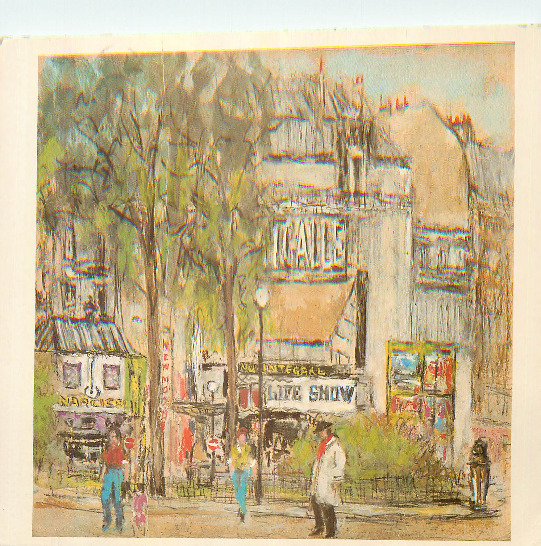 CPM Poesie de Paris Life Show Pigalle Gouache de Pierre Petitfour Exposition Paris 1982