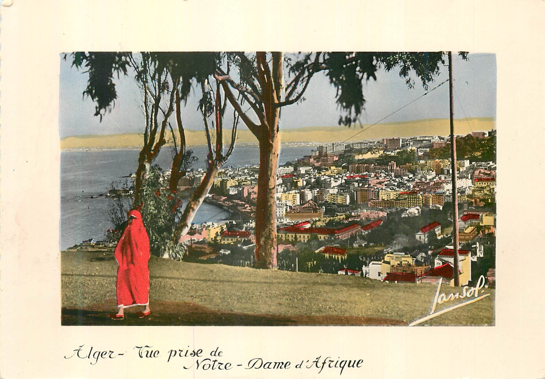CPM Alger Vue prise de Notre Dame d'Afrique