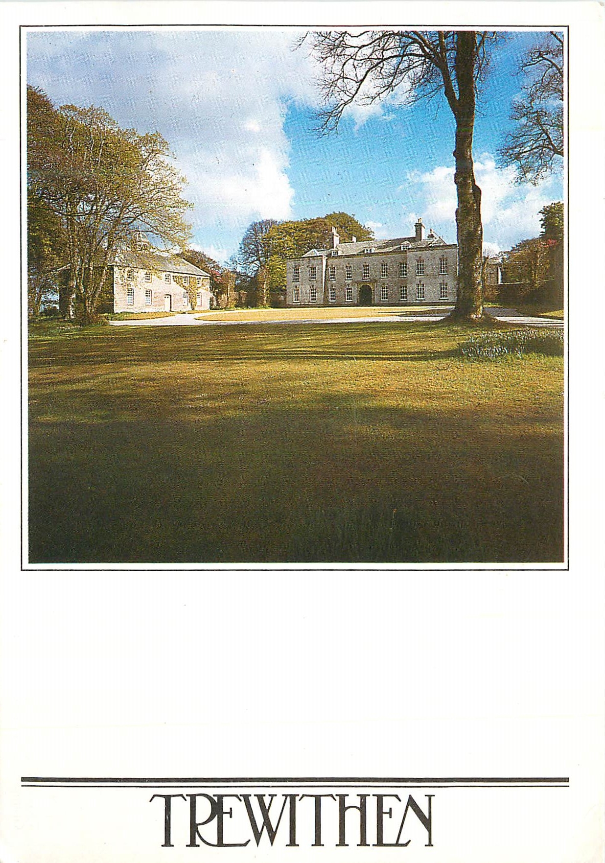 CPM Trewithen House and Stables  (1720) Viewed from the North Park