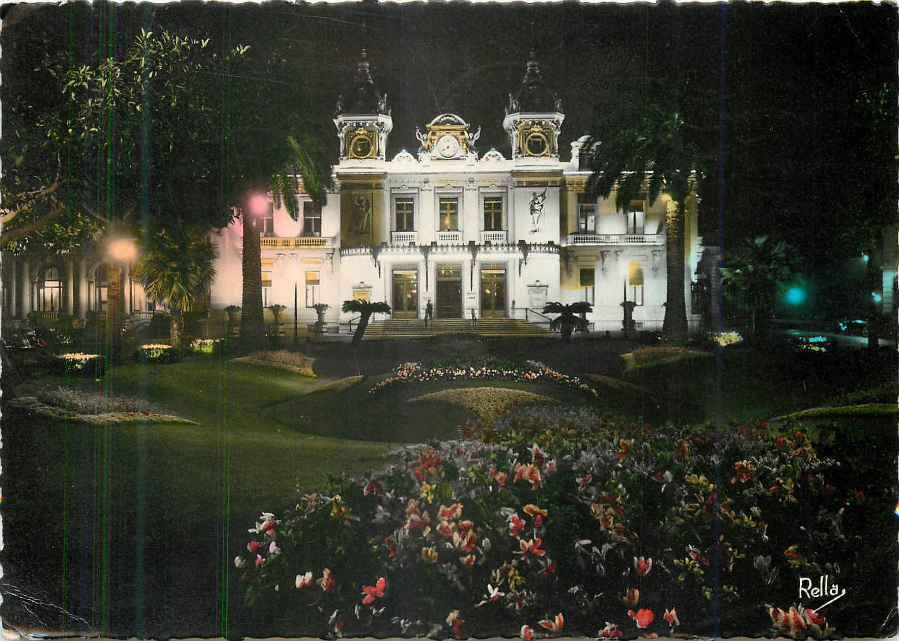 CPM La Cote d'Azur Monte Carlo La nuit La Casion