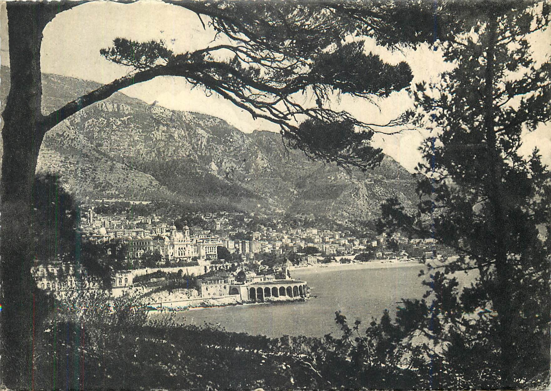 CPM La Cote d'Azur Monte Carlo vu des Jardins de Monaco