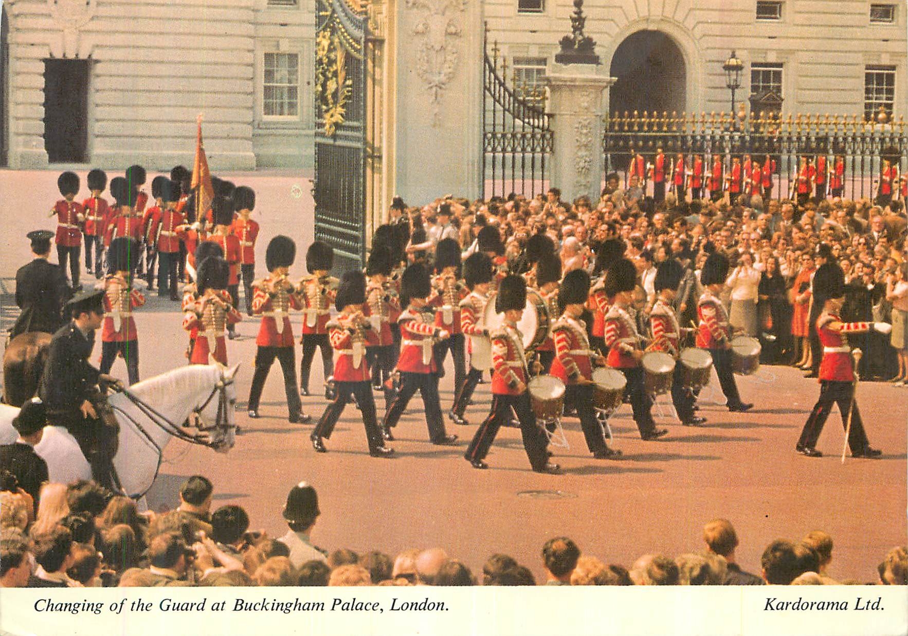 CPM Changing of the Guard at Buckingham Palace London Militaria