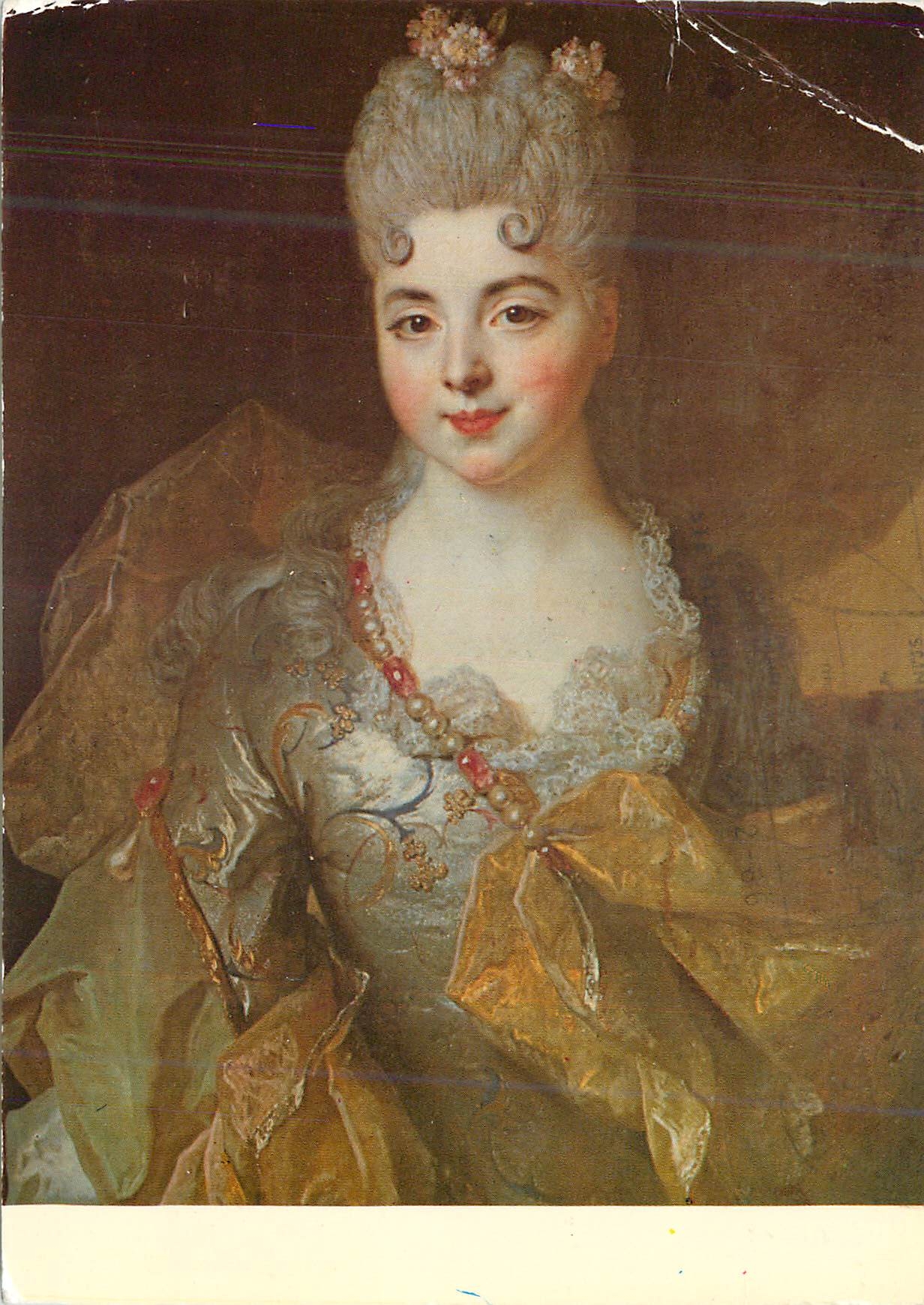 CPM Chateau de Thoiry Portrait de Mademoiselle de Marescot par Largilliere