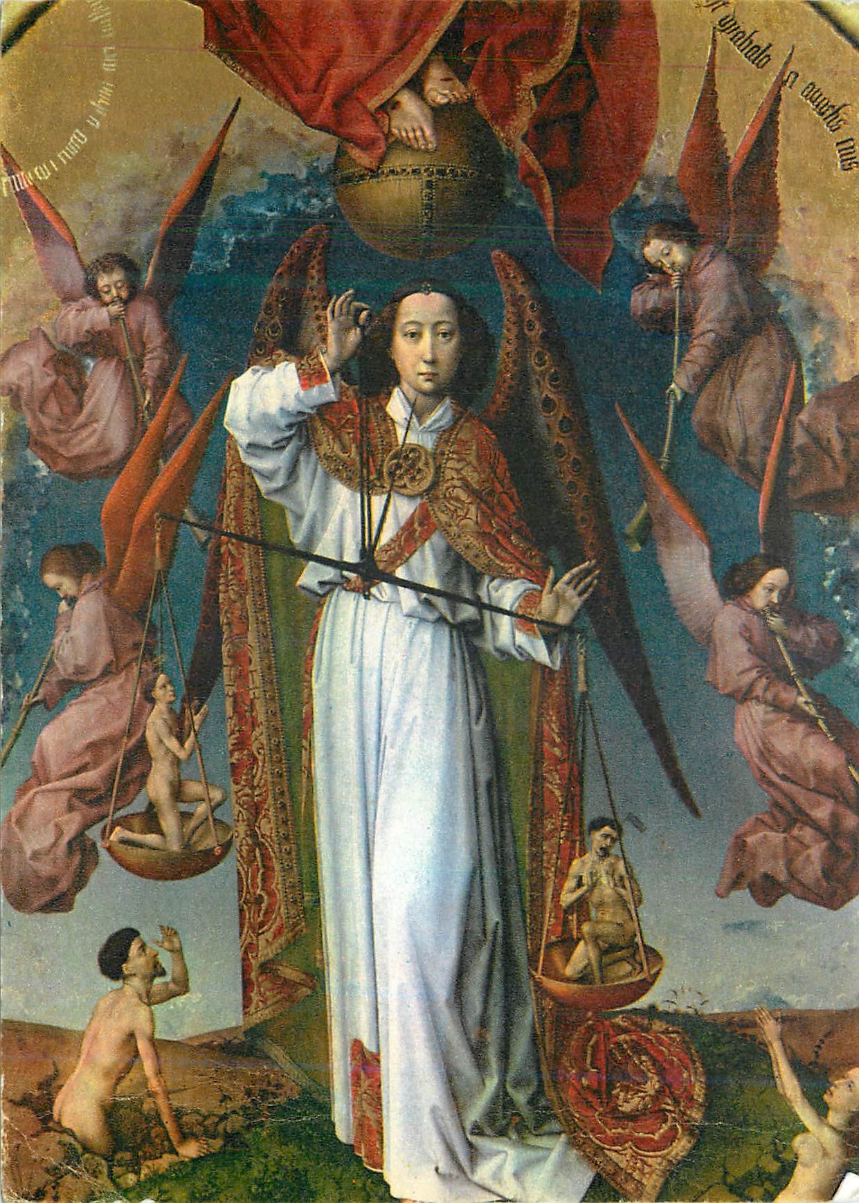 CPM Retable du jugement dernier L'Archange Saint Michel (Detail)