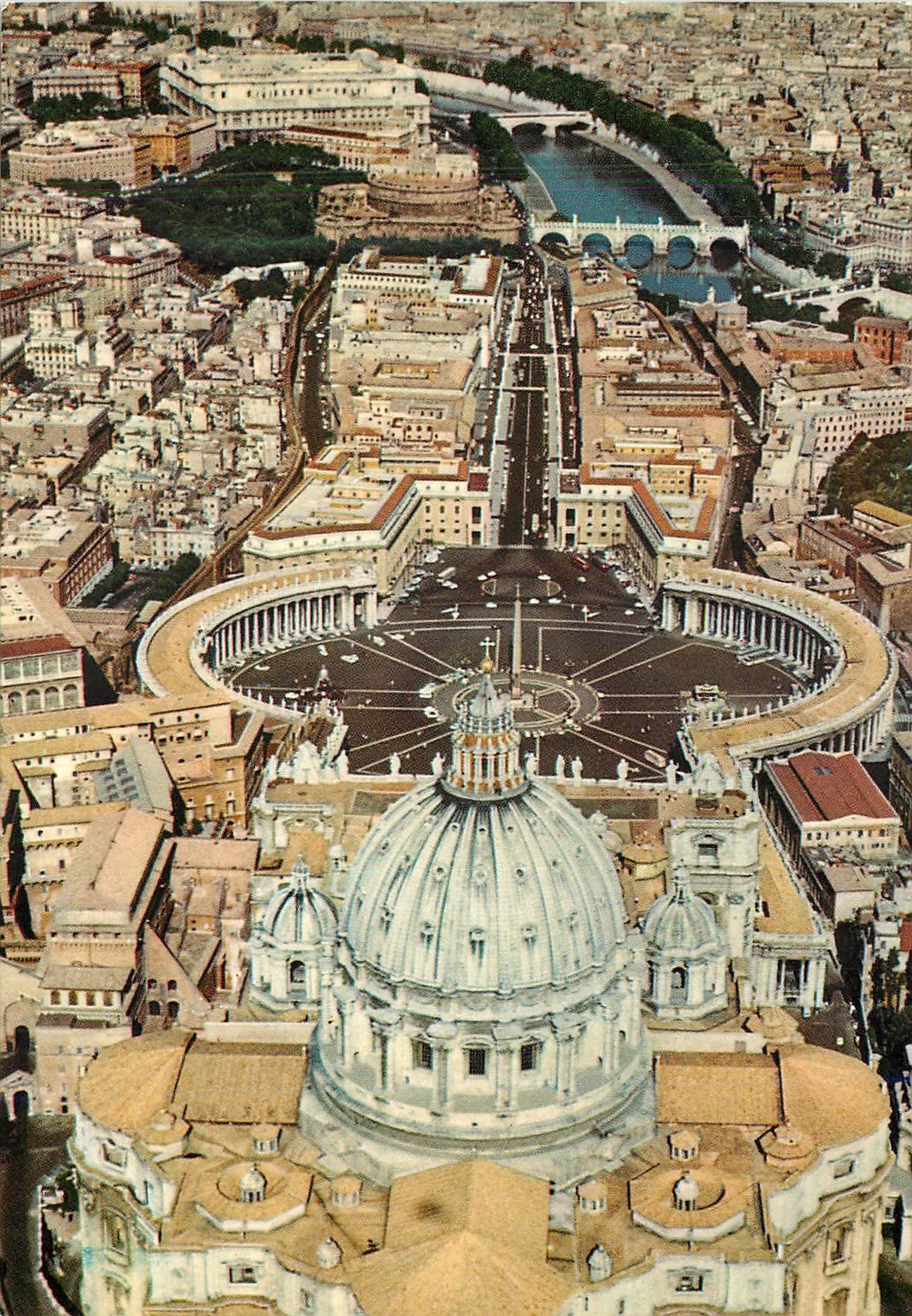 CPM Citta del Vaticano vue de l'avion
