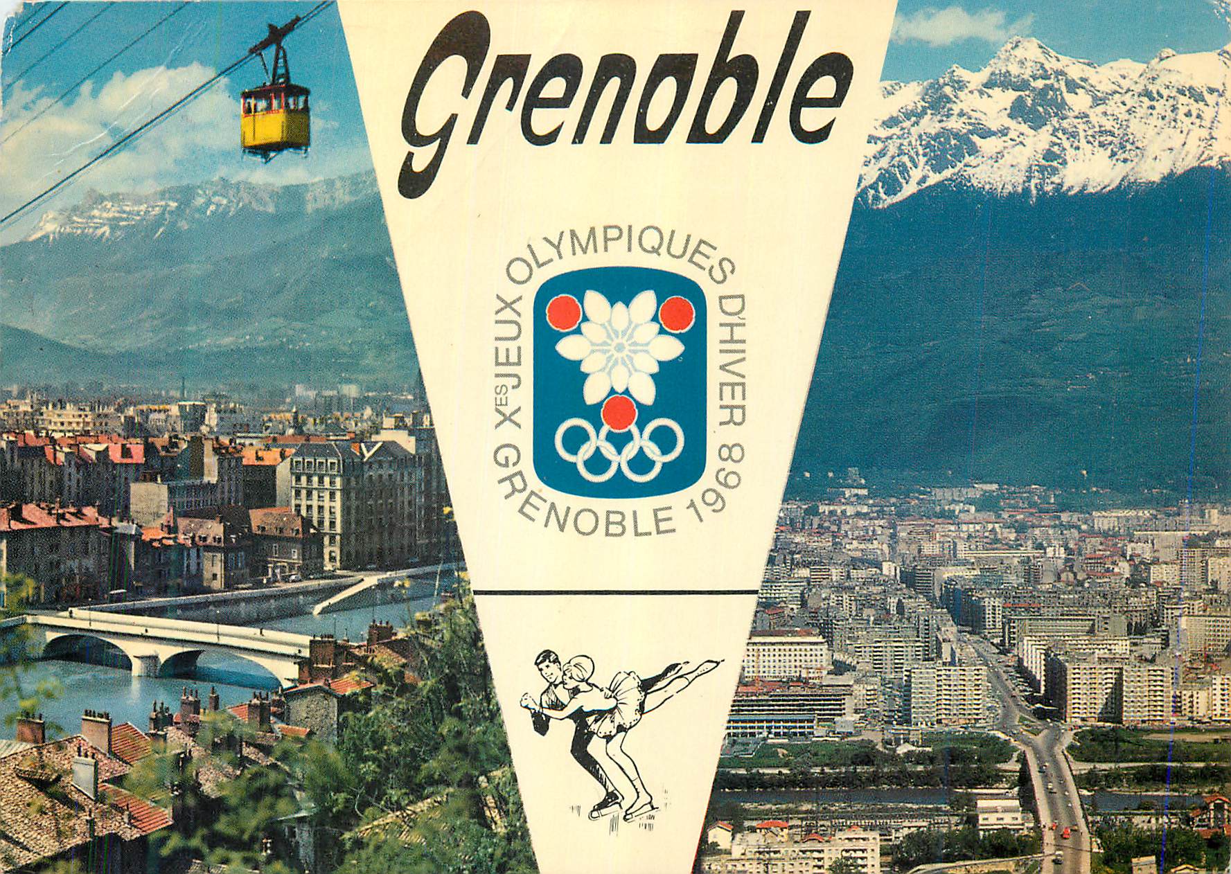 CPM Grenoble telepherique de la bastille Jeux Olympiques