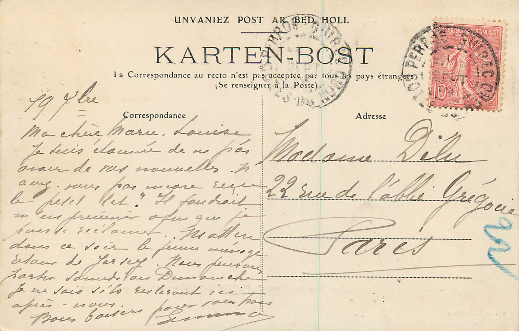 CPA Toute la Bretagne — Back