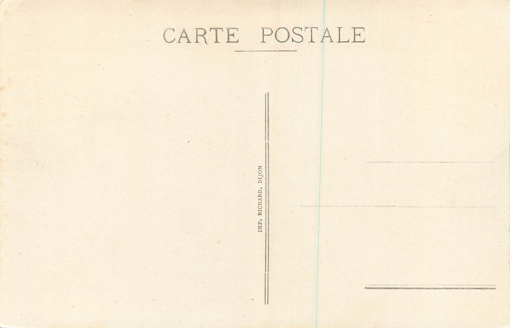 CPA Dijon Maison du XVe Siecle 13 Place Bossuet Ulot & Petitjean — Rückseite