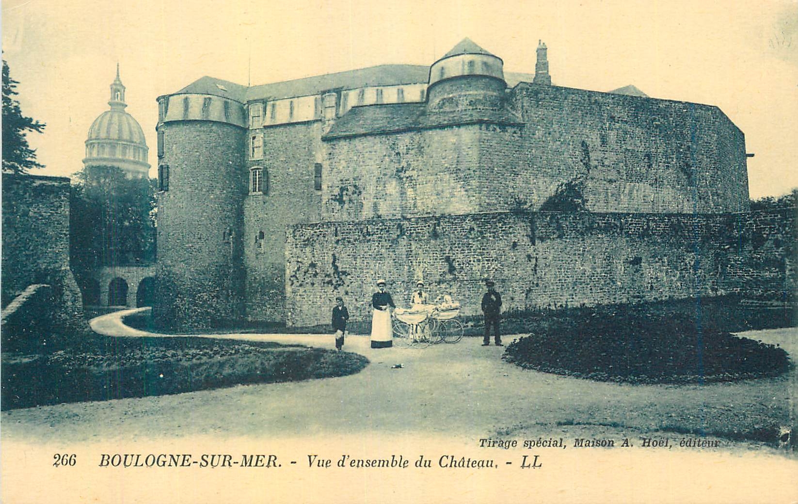 Boulogne-sur-Mer — Vue d'ensemble du Château — Tirage spécial, Maison A. Hoël, éditeur