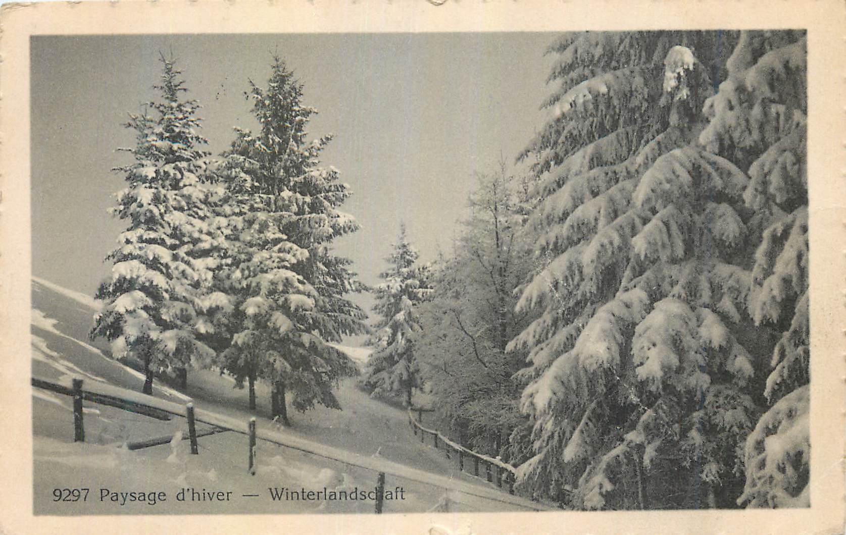 CPA Paysage d'hiver
