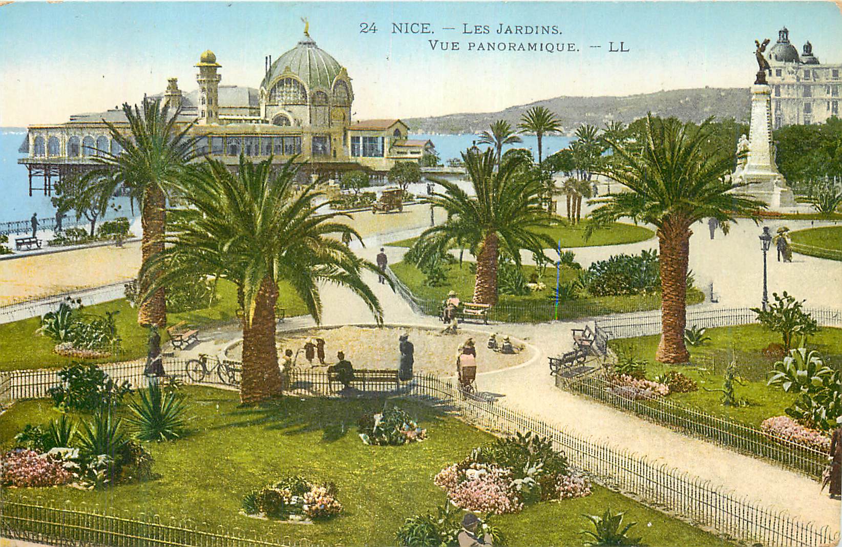 CPA Nice Les Jardins Vue Panoramique